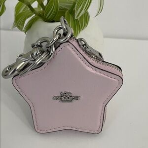 NWT Coach Star Bag Charm Coin Case Pouch Key Fob